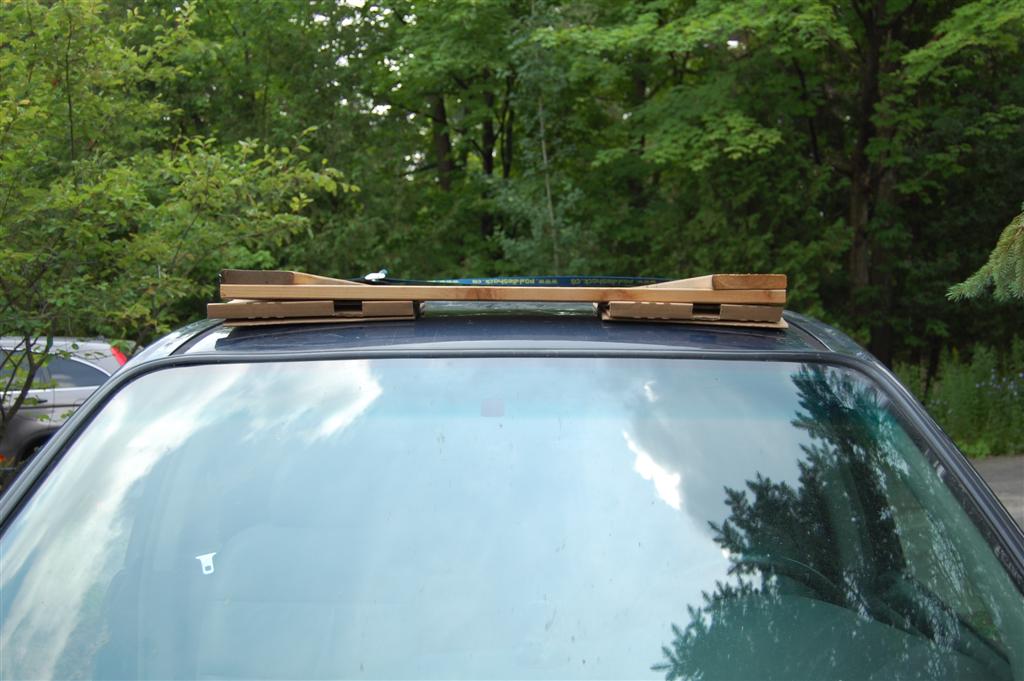 a diy roof rack: make your small car carry big stuff