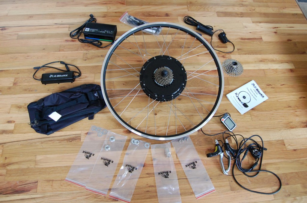 Here's the kit I used, from ebikekit.com