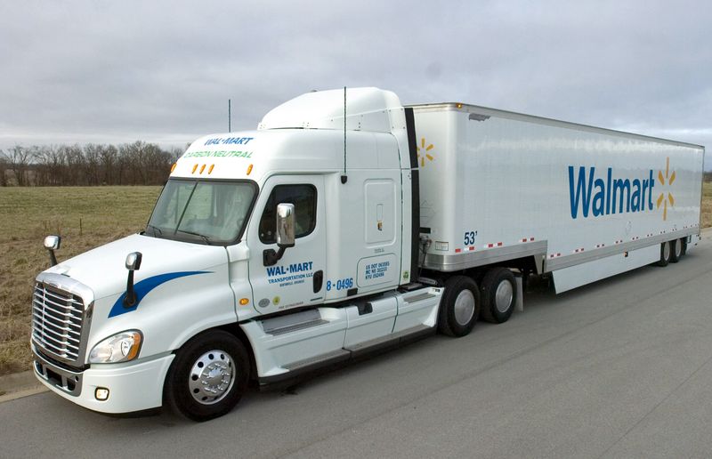 Walmart is run by billionaires - they know how to use trucks.