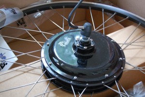 My 500 watt rear wheel from EbikeKit.com